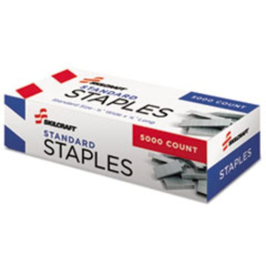 STAPLES, CHISEL-POINT, 1/2 WIDE, 1/4 LEG LENGTH, 5000ct/BOX (20 boxes per pack)