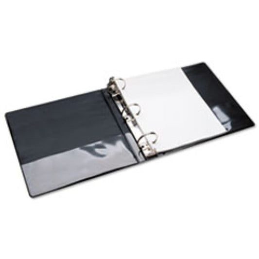 ROUND RING BINDER, 11 X 8 1/2, 2" CAPACITY, BLACK (10 per pack)