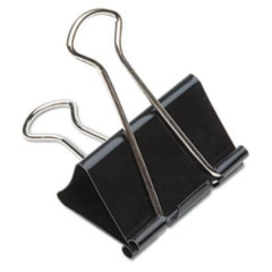 BINDER CLIP, TEMPRD STEEL WIRE HANDLS 1" CAPACITY, 12/Box (10 boxes per pack)