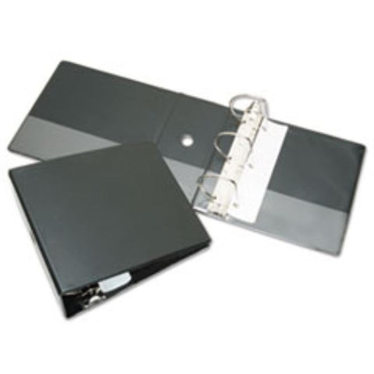 SLANT D-RING BINDER, 5" CAPACITY, BLACK (5 PACK)