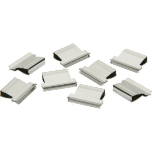 CLAM CLIPS REFILL, SM, STAINLESS STEEL, HOLDS 20PG, 50CT/BOX (15 BOXES PER PACK)