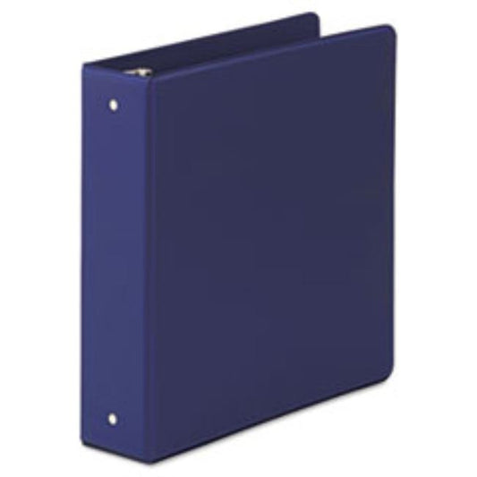 ROUND RING BINDER, NO OVERLAY, 11X8 1/2, 2" CAP., DK BL (10 PACK)