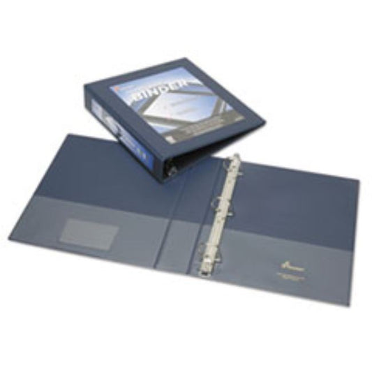 FRAMED SLANT-D RING VIEW BINDER, 1 1/2", NAVY BLUE (10 PACK)