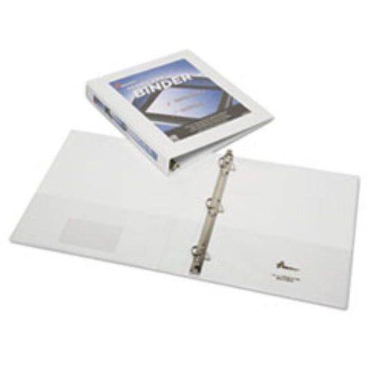 FRAMED SLANT-D RING VIEW BINDER, 1/2", WHITE (10 PACK)