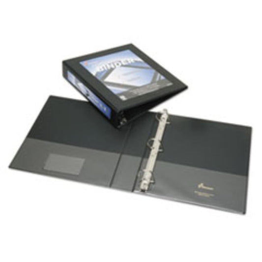 FRAMED SLANT-D RING VIEW BINDER, 1 1/2", BLACK (10 PACK)