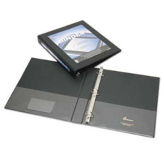 FRAMED SLANT-D RING VIEW BINDER, 1", BLACK (10 PACK)