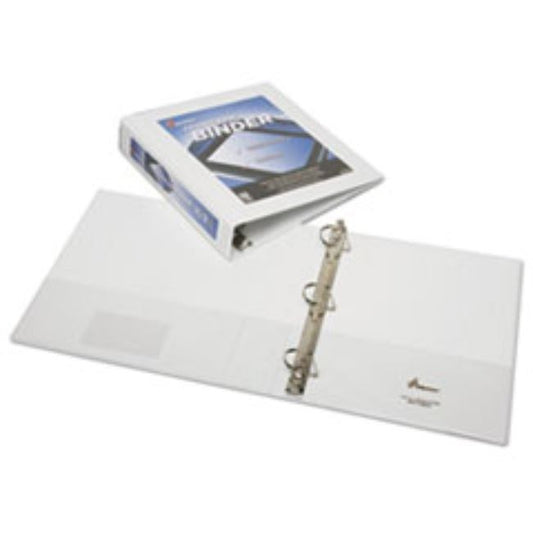 FRAMED SLANT-D RING VIEW BINDER, 1 1/2", WHITE (10 PACK)