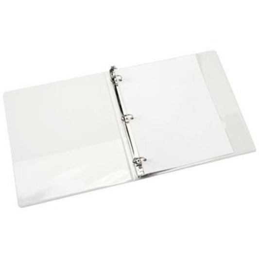 ROUND RING BINDER, NO OVERLAY, 11 X 8 1/2, 1" CAPACITY, WHITE (10 PACK)