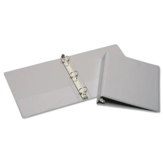 ROUND RING BINDER, 11 X 8 1/2, 1 1/2" CAPACITY, GRAY, (10 PACK)