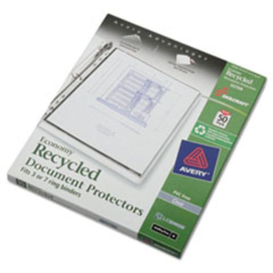 DOCUMENT PROTECTOR, 8 1/2 X 11, 7-HOLE PUNCH, (10 BOXES PER PACK)