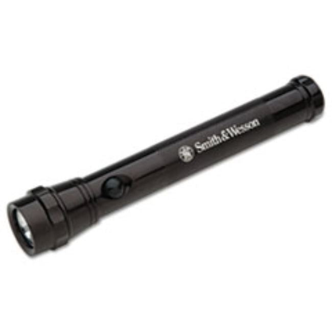 SMITH AND WESSON ALUMINUM FLASHLIGHT, 2 AA, BLACK (5 PER PACK)