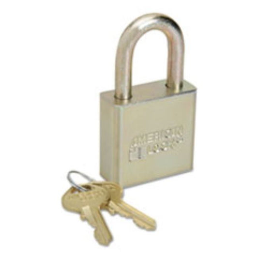 PADLOCK WITHOUT CHAIN, 1-1/8" SHACKLE HEIGHT, KEYED DIFFERENT (5 PER PACK)