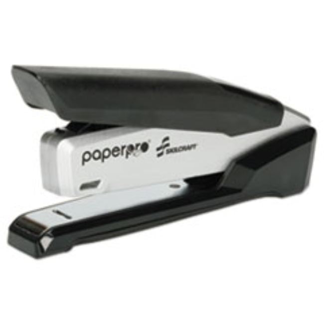 SPRING-POWERED STAPLER, 28-SHEET CAPACITY, ACI 1110, BLACK-SILVER (5 P ...
