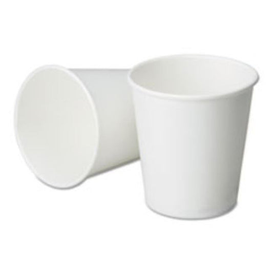 PAPER CUP, TYPE I, STYLE A, CLASS 3, WHITE 8OZ, 2000/BOX.   (1 per pack)