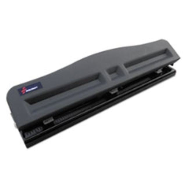 ADJUSTABLE LT-DUTY 3-HOLE PUNCH, 9/32" HOLES, 10 SHEET LIMIT, BLACK (5 PER PACK)