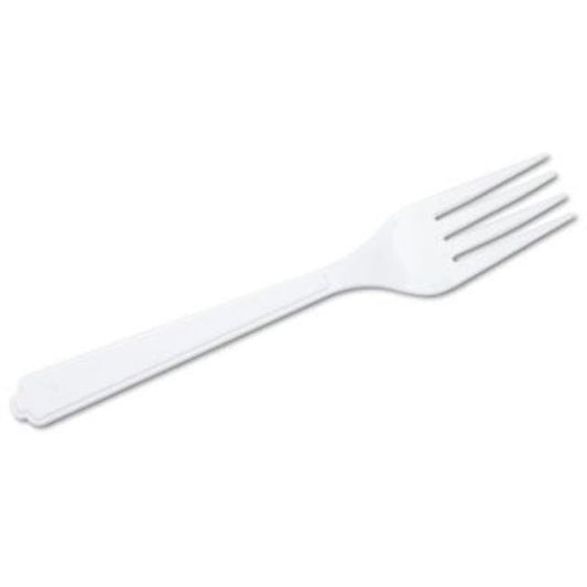 EATING UTENSILS Plastic Fork, White 2,000 Ct. Box.  (10 boxes per pack)
