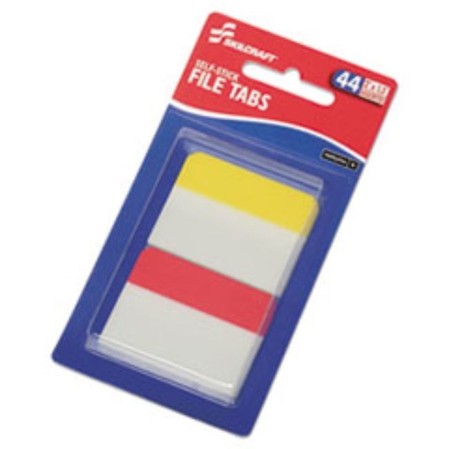 SELF-STICK TABS/PAGE MARKERS, 2", BRIGHT, ASST, 44CT/SET, (10 SETS PER PACK)