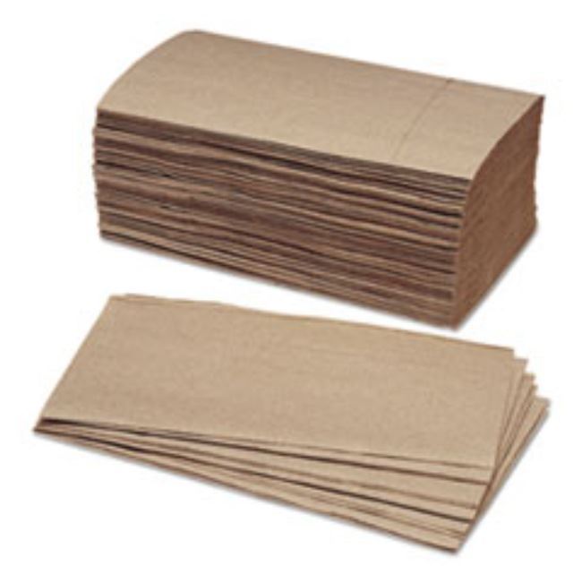 FOLDED PAPER TOWELS, KRAFT 9 1/4 X 5 3/8, 250/BUNDLE 16ct BOX (5 boxes per pack)
