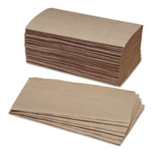 FOLDED PAPER TOWELS, KRAFT, 9 1/4W, 250/BUNDLE, 16CT/BOX (5 BOXES PER PACK)