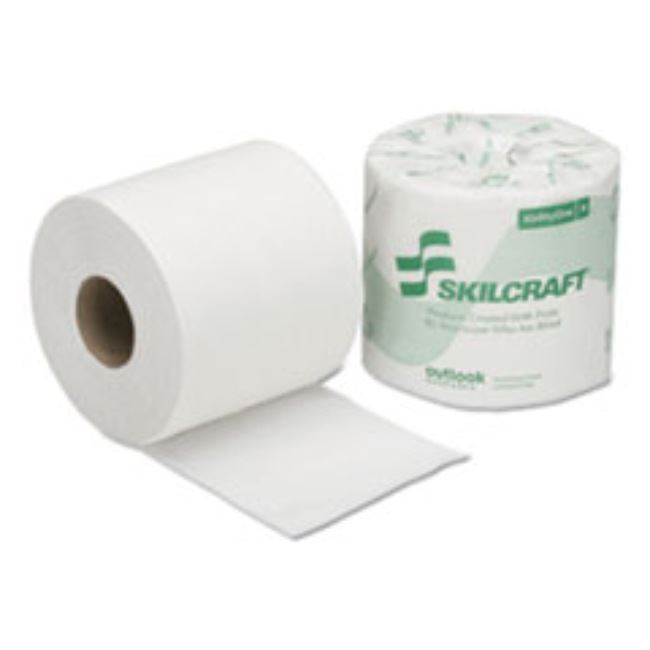 TOILET TISSUE, 1-PLY, WHITE, 4 X 3 3/4, 1000/1 ROLL, 96 ROLL/PACK