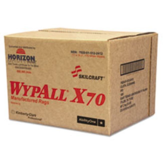 WYPALL X70 RAGS, 11 X 16 1/2, WHITE, 174CT/BOX