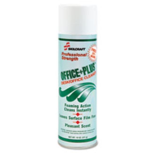 OFFICE PLUS DESK/OFFICE CLEANER, AEROSOL, 18OZ CAN, BOX OF 12