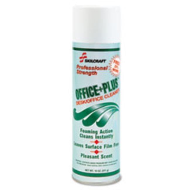 Offex Cleaner OFFICE PLUS DESK-OFFICE CLEANER, AEROSOL, 18OZ CAN, BOX OF 12 – Mil-Bar