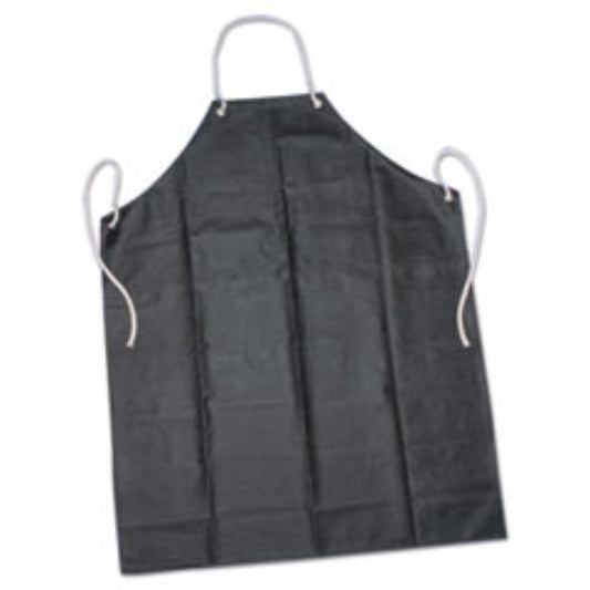 LABORATORY APRON, 35 X 45, BLACK, ONE SIZE FITS MOST, RUBBER, 1 EACH
