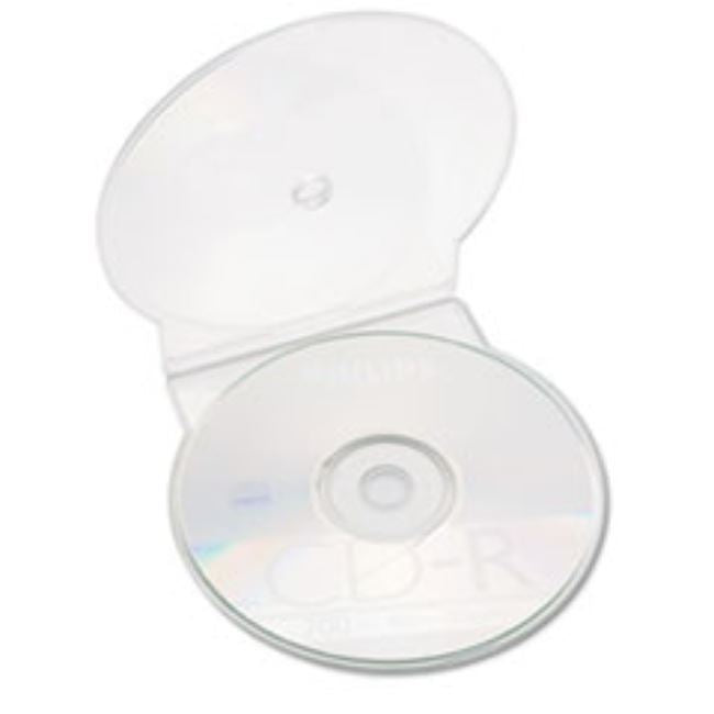 C-SHELL CD CASES, PLASTIC, CLEAR, 25CT/BOX (5 BOXES PER PACK)