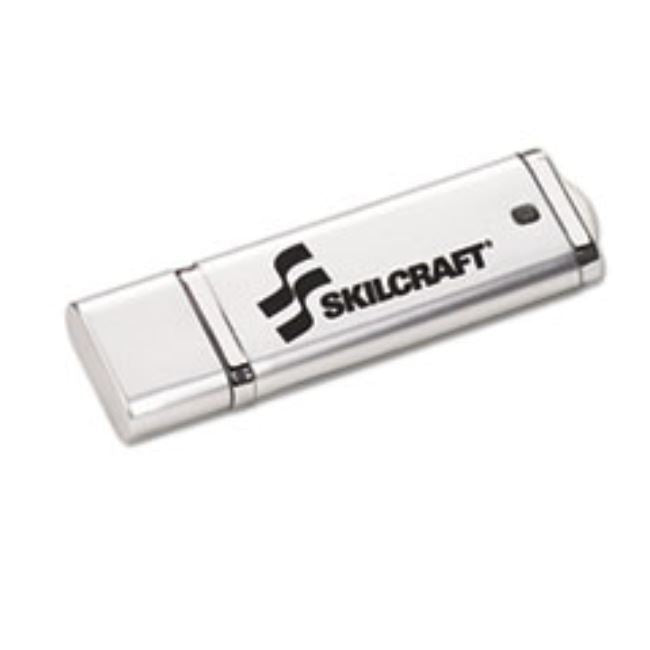 USB FLASH DRIVE, ULTRA SLIM, 4GB, SILVER (5 PER PACK)