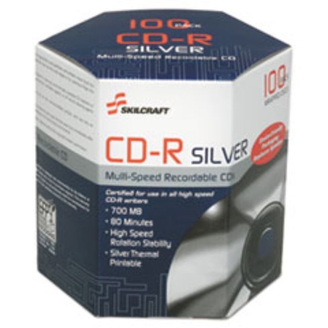 THERMAL PRINTABLE CD-R, 100CT/BOX, (5 BOXES PER PACK)
