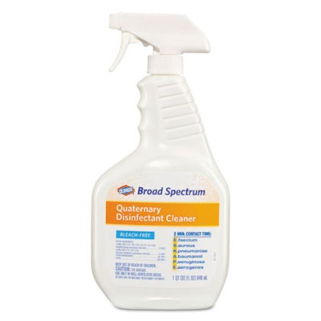 Broad Spectrum Quaternary Disinfectant Cleaner, 32Oz Spray Bottle, 9/Carton