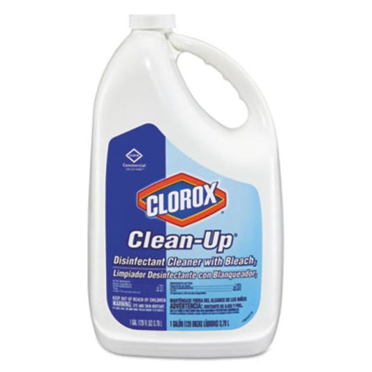 Clean-Up Disinfectant Cleaner With Bleach, Fresh, 128 Oz Refill Bottle