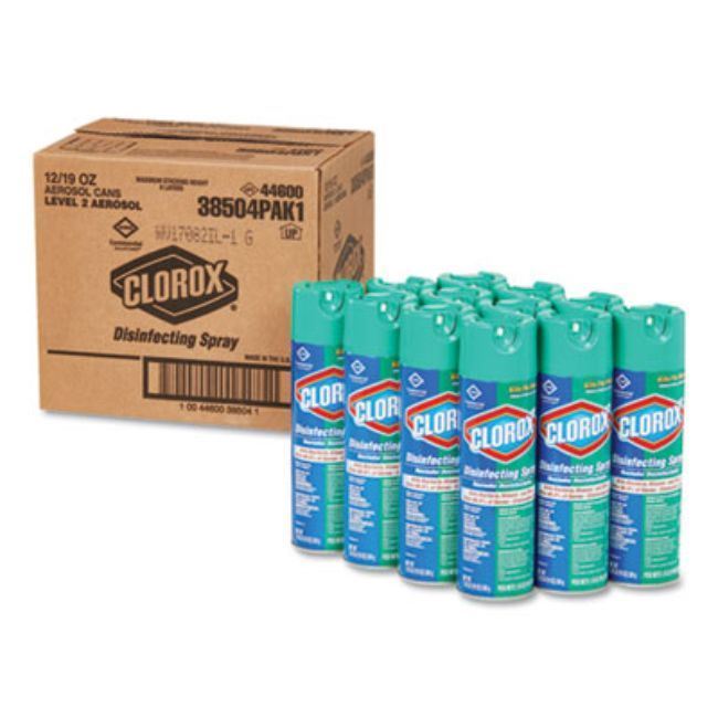 Disinfecting Spray, Fresh, 19Oz Aerosol, 12/Carton