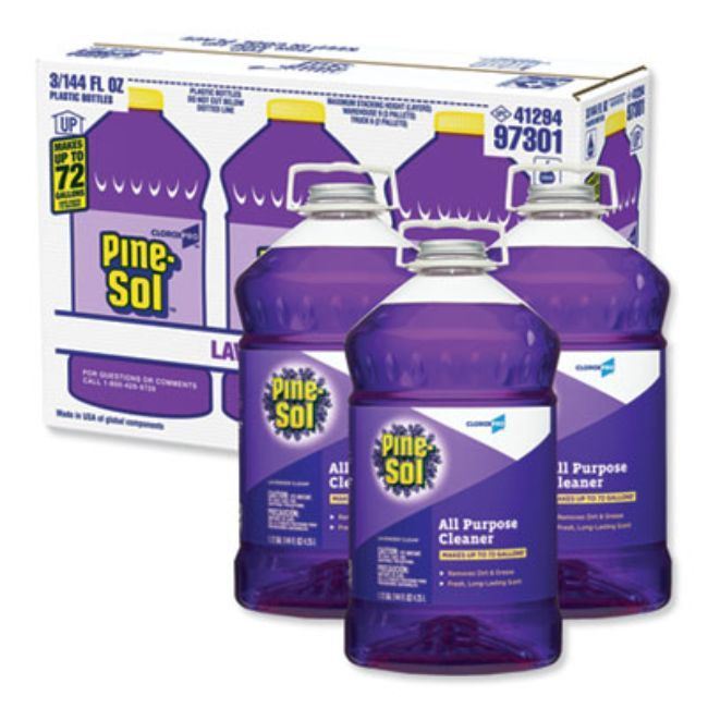 All Purpose Cleaner, Lavender Clean, 144 Oz Bottle, 3/Carton