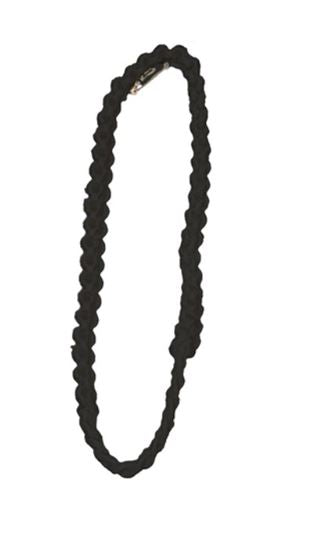 Shoulder Cord - Black,  Box Braid w- Pin