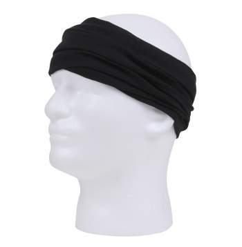 Rothco Multi-Use Neck Gaiter and Face Covering Tactical Wrap-Black