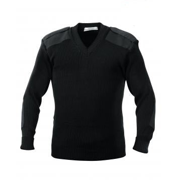 Rothco G.I. Style Acrylic V-Neck Sweater-Black