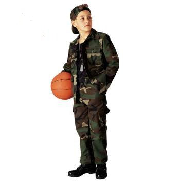 Rothco Kids Camo BDU Shirt-Woodland Camo