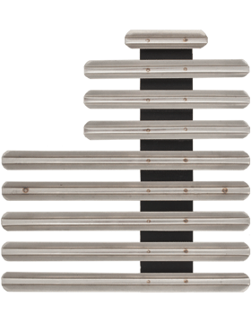 Staggered Right, 1-8th Space, Metal Mount