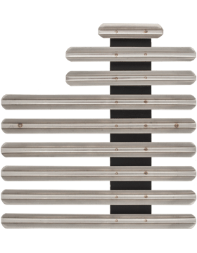 Staggered Right, 1-8th Space, Metal Mount