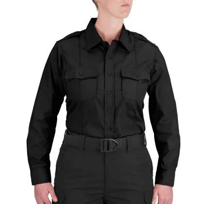 Propper® Women's Tactical Shirt - Long Sleeve  (Black)
