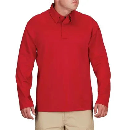Propper I.C.E.®  Men’s Performance Polo – Long Sleeve  (Red )