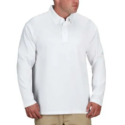Propper I.C.E.®  Men’s Performance Polo – Long Sleeve  (White)