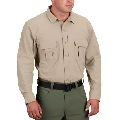 Propper® Summerweight Tactical Shirt - Long Sleeve (Khaki)