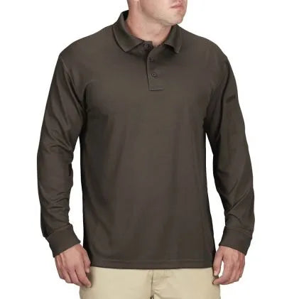 Propper® Men's Uniform Polo - Long Sleeve (Brown)