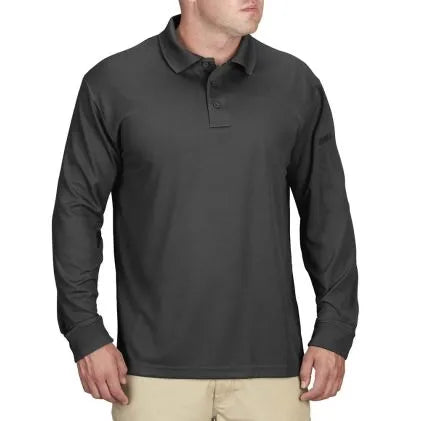 Propper® Men's Uniform Polo - Long Sleeve (Charcoal)