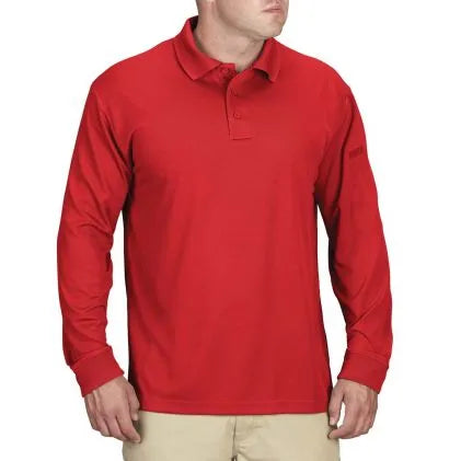 Propper® Men's Uniform Polo - Long Sleeve (Red)